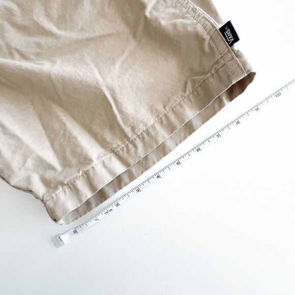 Vans Mens Pull On Casual Shorts Drawstring Stretch Waist Tan Medium - Picture 7 of 9